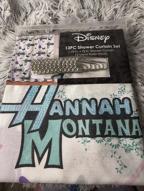 Disney Hannah Montana 13 pc Shower Curtain Set *NEW*